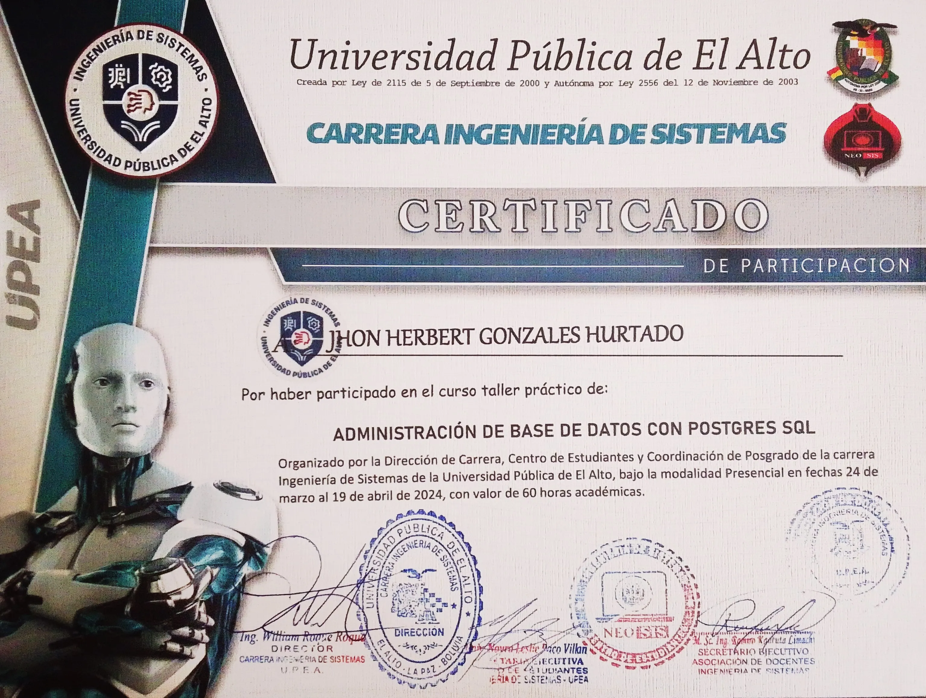 Administración de bases de datos con PostgreSQL