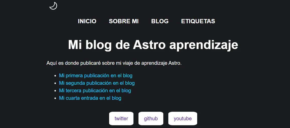Web para lectura de blogs